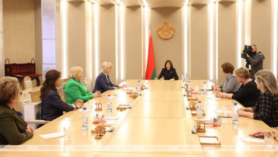 Photo of Kochanova meets with delegation of Russian Union of Women | Belarus News | Belarusian news | Belarus today | news in Belarus | Minsk news | BELTA