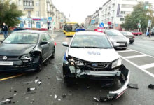 Photo of В Минске в ДТП попал служебный автомобиль милиции