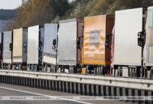 Photo of Over 1,200 trucks queuing at Belarus’ border with EU